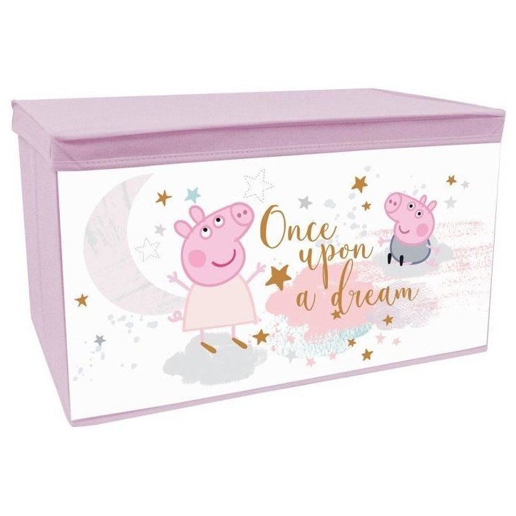 FUN HOUSE Peppa Pig Coffre a jouets - Pliable - 55,5 x 34,5 x 34 cm - Pour enfant FUN HOUSE Peppa Pig Coffre a jouets - Pliable - 55,5 x 34,5 x 34 cm - Pour enfant