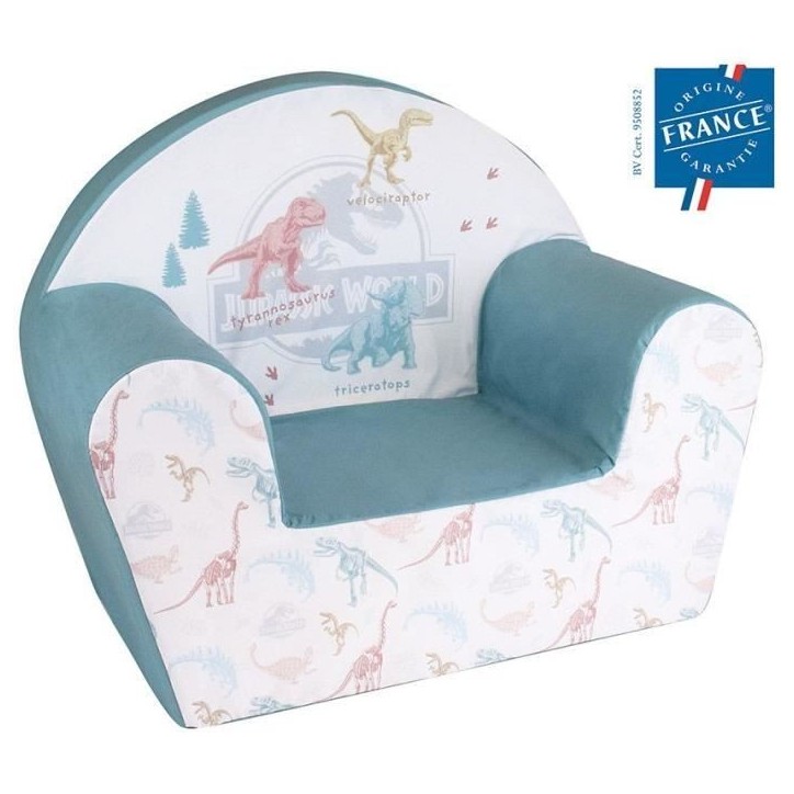 Fauteuil Club dinosaures - FUN HOUSE - Jurassic World - Pour enfant - l.52 x P.33 x H.42 cm Fauteuil Club dinosaures - FUN HOUSE - Jurassic World - Pour enfant - l.52 x P.33 x H.42 cm