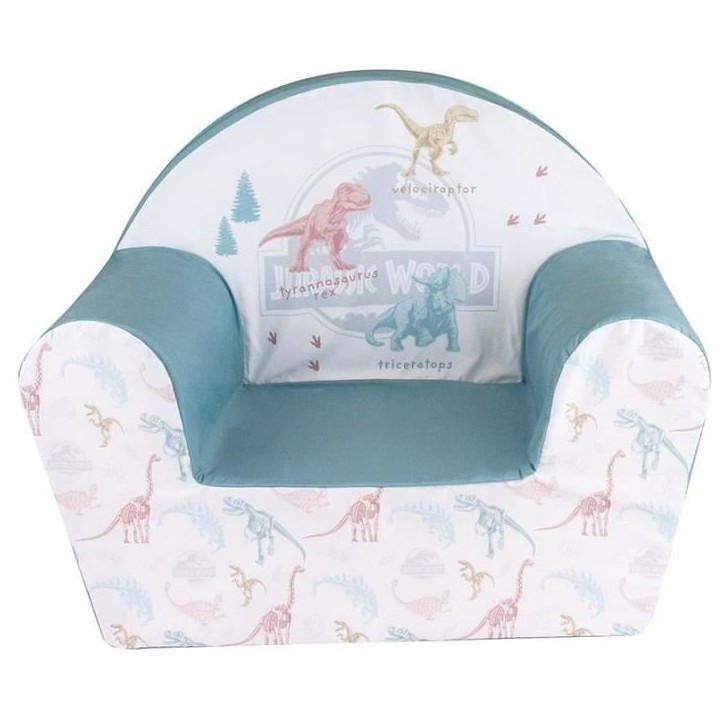 Fauteuil Club dinosaures - FUN HOUSE - Jurassic World - Pour enfant - l.52 x P.33 x H.42 cm Fauteuil Club dinosaures - FUN HOUSE - Jurassic World - Pour enfant - l.52 x P.33 x H.42 cm