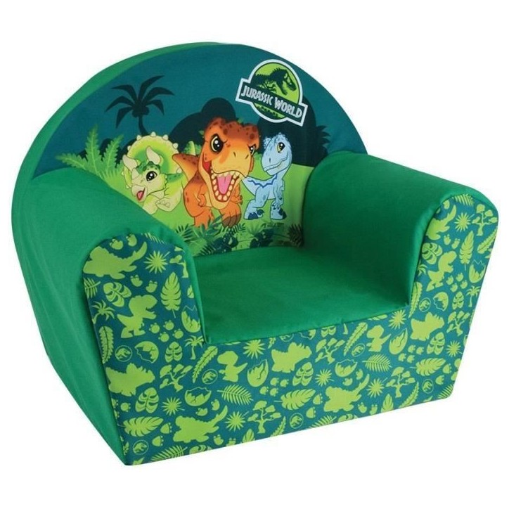 Fauteuil Club dinosaures - FUN HOUSE - Jurassic World - Pour enfant - l.52 x P.33 x H.42 cm Fauteuil Club dinosaures - FUN HOUSE - Jurassic World - Pour enfant - l.52 x P.33 x H.42 cm