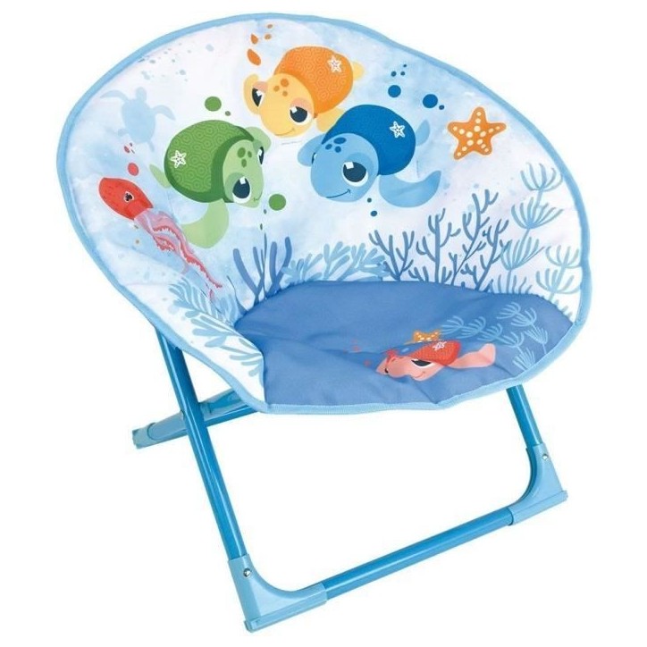 Fun house ma petite carapace siege lune pliable tortues aquatiques pour enfant h.47 x l.54 x p.42 cm Fun house ma petite carapace siege lune pliable tortues aquatiques pour enfant h.47 x l.54 x p.42 cm