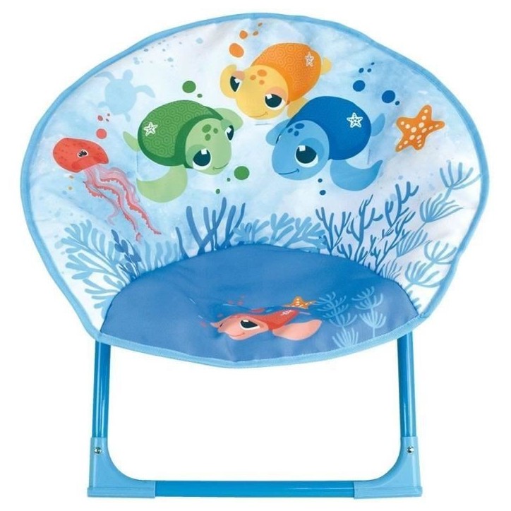 Fun house ma petite carapace siege lune pliable tortues aquatiques pour enfant h.47 x l.54 x p.42 cm Fun house ma petite carapace siege lune pliable tortues aquatiques pour enfant h.47 x l.54 x p.42 cm