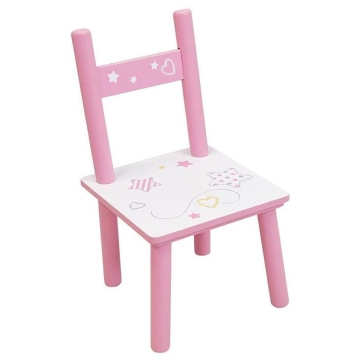 FUN HOUSE - Table licorne h 41,5 cm x l 61 cm x p 42 cm avec une chaise h 49,5 cm x l 31 cm x p 31,5 cm pour enfant FUN HOUSE - Table licorne h 41,5 cm x l 61 cm x p 42 cm avec une chaise h 49,5 cm x l 31 cm x p 31,5 cm pour enfant