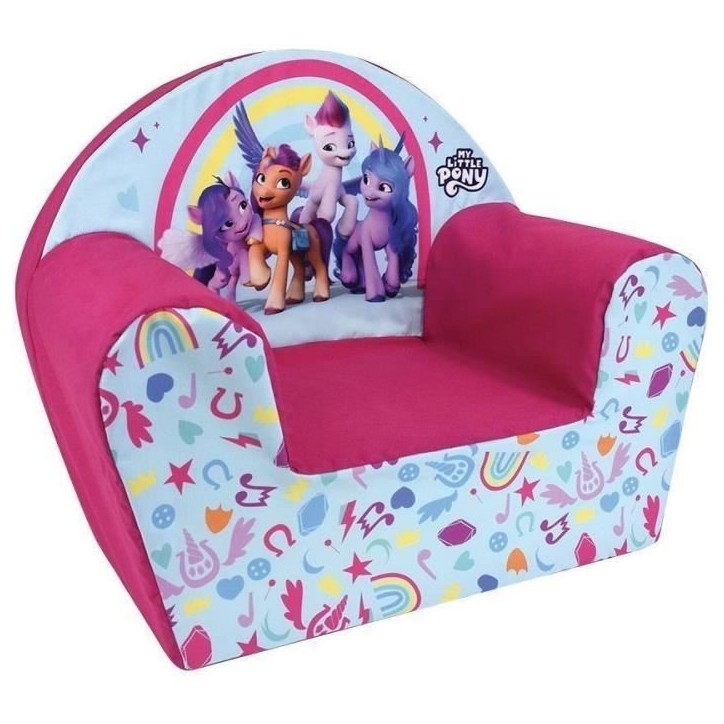 Fauteuil club Zipp Sunny Pipp Izz MY LITTLE PONY - Fun House - L.52 x P.33 x H.42 cm - origine France Fauteuil club Zipp Sunny Pipp Izz MY LITTLE PONY - Fun House - L.52 x P.33 x H.42 cm - origine France
