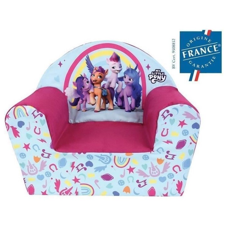 Fauteuil club Zipp Sunny Pipp Izz MY LITTLE PONY - Fun House - L.52 x P.33 x H.42 cm - origine France Fauteuil club Zipp Sunny Pipp Izz MY LITTLE PONY - Fun House - L.52 x P.33 x H.42 cm - origine France
