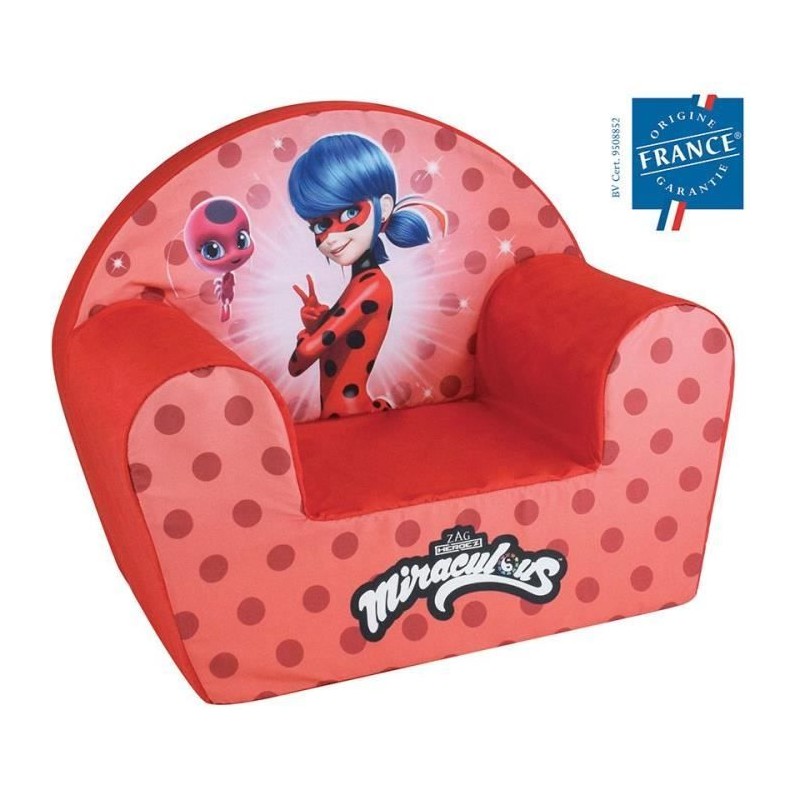 Fauteuil club Lady Bug - FUN HOUSE - Plush - Pour enfant - l.52 x P.33 Fauteuil club Lady Bug - FUN HOUSE - Plush - Pour enfant - l.52 x P.33