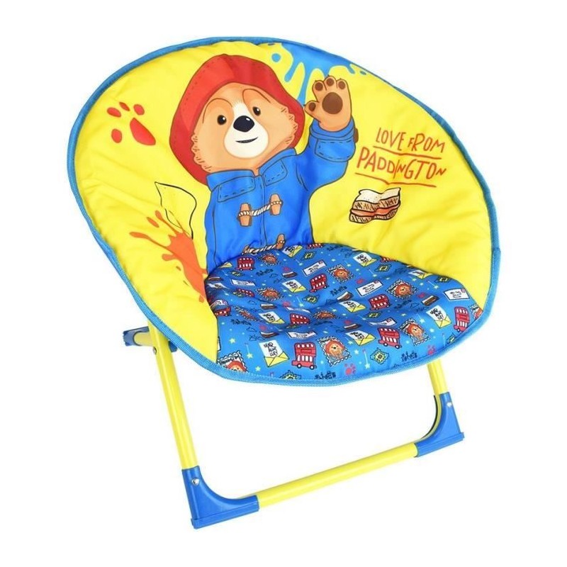 Siege lune pliable pour enfant - FUN HOUSE - PADDINGTON - 54 x 42 x 47 Siege lune pliable pour enfant - FUN HOUSE - PADDINGTON - 54 x 42 x 47