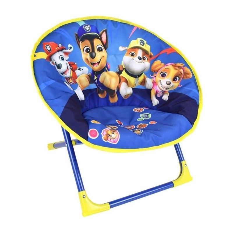 Siege lune pliable enfant - PAT'PATROUILLE - FUN HOUSE - 54 x 42 x 47 Siege lune pliable enfant - PAT'PATROUILLE - FUN HOUSE - 54 x 42 x 47