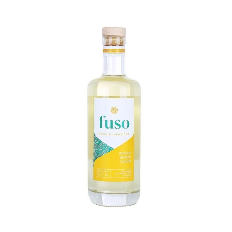Fuso Jaune (Ananas, Sureau, Vanille) - Liqueur Apéritive a base de rh Fuso Jaune (Ananas, Sureau, Vanille) - Liqueur Apéritive a base de rh
