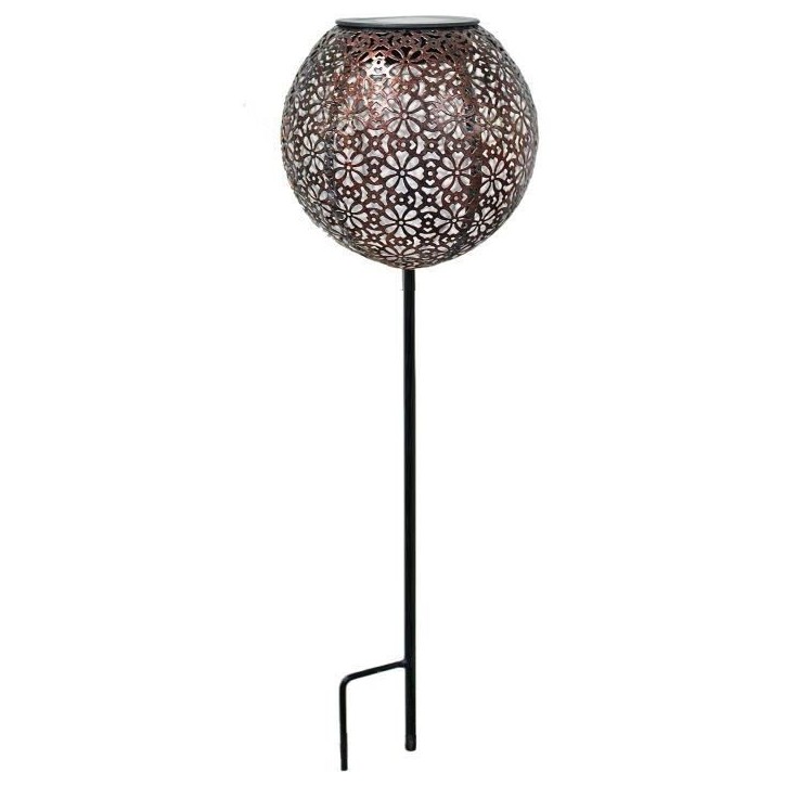 Décoration métal a énergie solaire - Design rétro - GALIX - 1 LED blanche - 8 heures d'éclairage - 10 Lumens Décoration métal a énergie solaire - Design rétro - GALIX - 1 LED blanche - 8 heures d'éclairage - 10 Lumens
