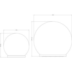 Sphere solaire GALIX - Effet verre brisé - Ø 15cm - 25 LED blanches