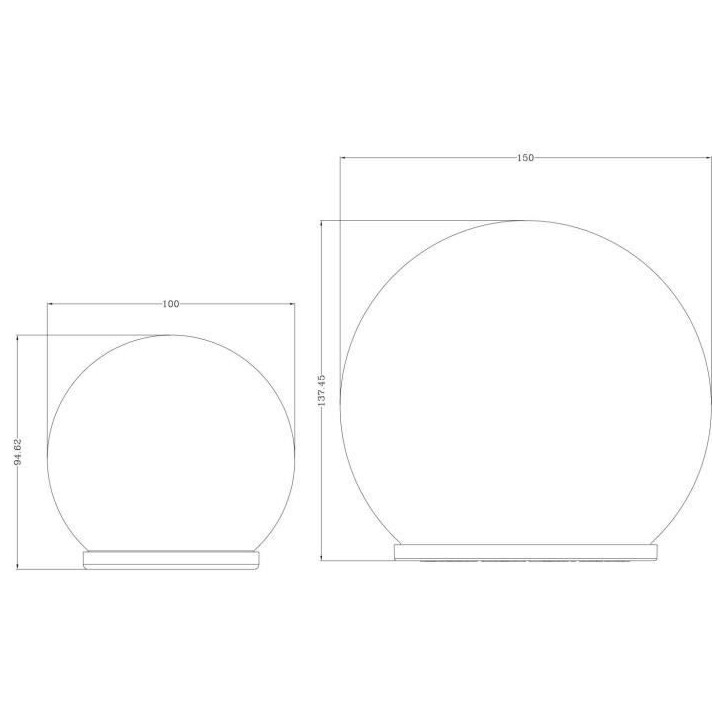 Sphere solaire GALIX - Effet verre brisé - Ø 15cm - 25 LED blanches