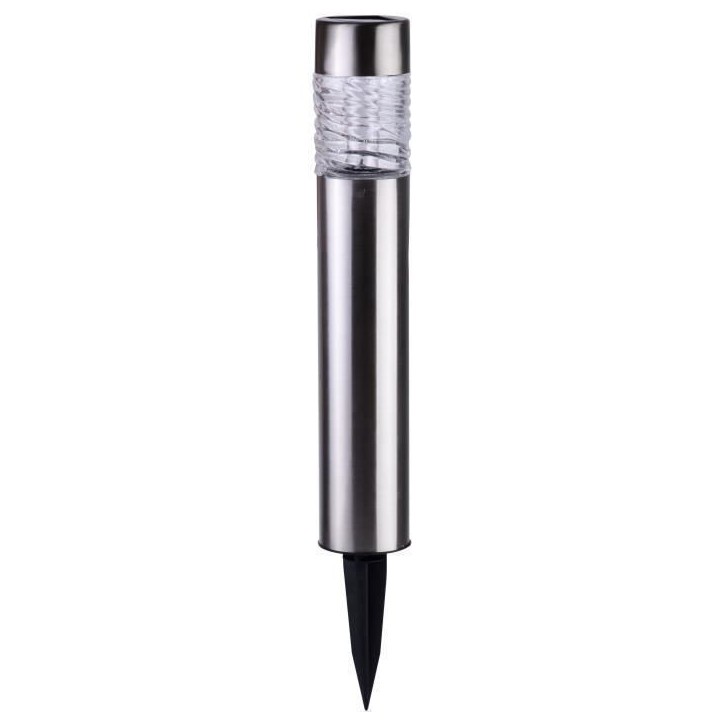 Borne solaire inox - GALIX - 0,13W - 10 Lumens - 8h d'éclairage - 1 LED blanche