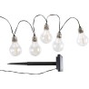 Guirlande solaire guinguette GALIX - 10 LED multicolores a filament -