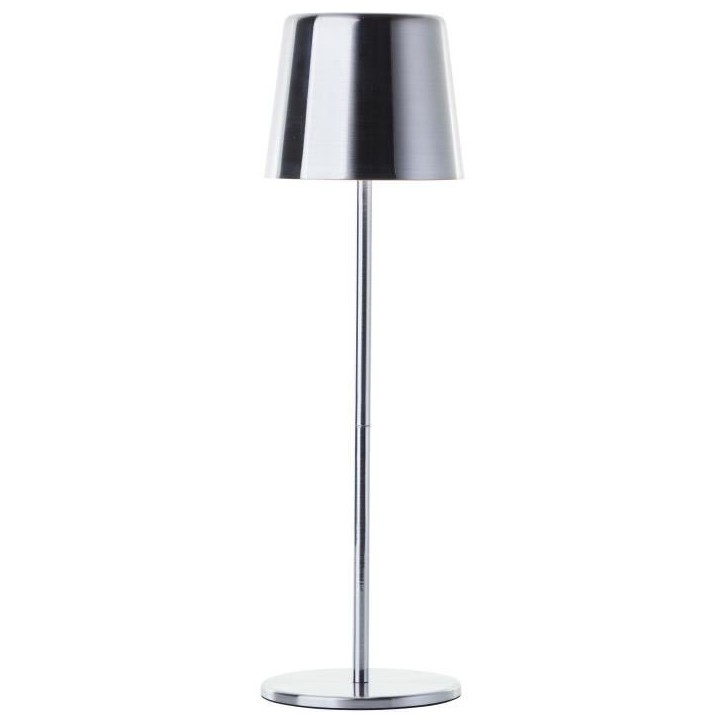 Lampe a poser d'extérieur - BRILLIANT - XAANA - Rechargeable - Chrome - LED - 2W - 160lm - CCT - DIM - USB - IP44 Lampe a poser d'extérieur - BRILLIANT - XAANA - Rechargeable - Chrome - LED - 2W - 160lm - CCT - DIM - USB - IP44