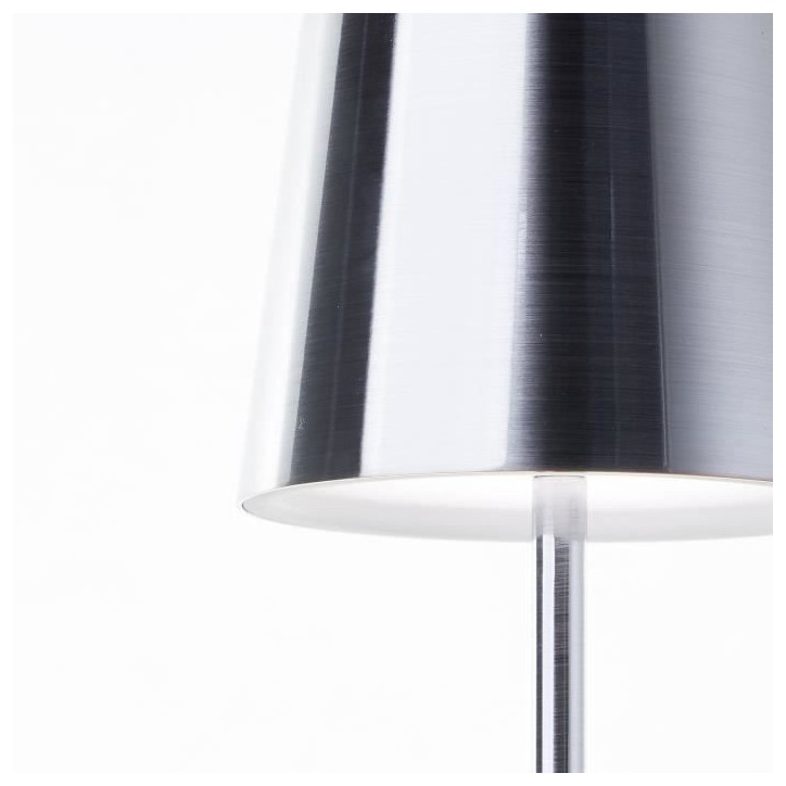 Lampe a poser d'extérieur - BRILLIANT - XAANA - Rechargeable - Chrome - LED - 2W - 160lm - CCT - DIM - USB - IP44 Lampe a poser d'extérieur - BRILLIANT - XAANA - Rechargeable - Chrome - LED - 2W - 160lm - CCT - DIM - USB - IP44