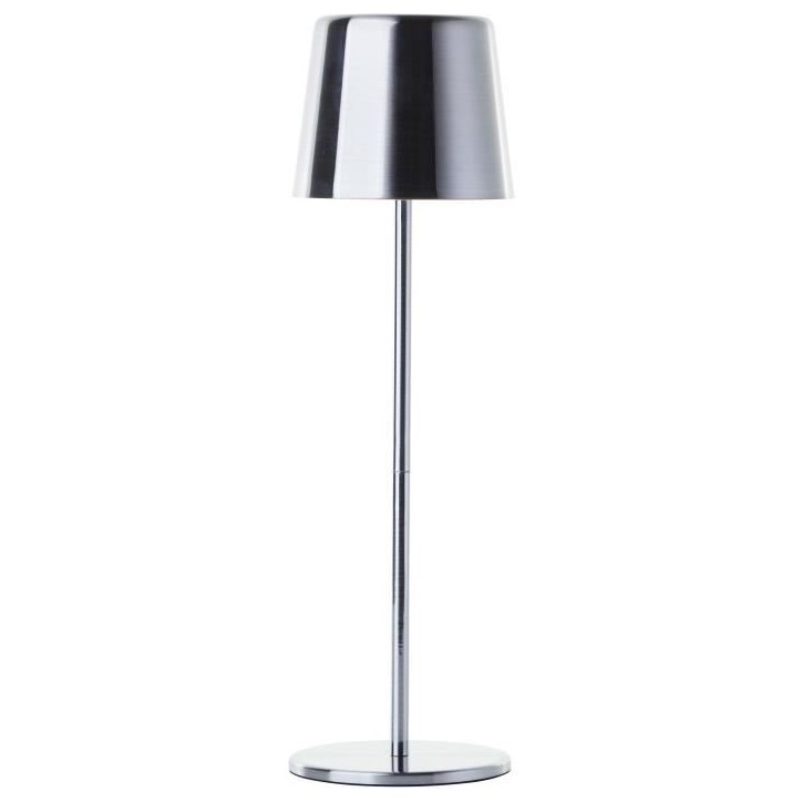 Lampe a poser d'extérieur - BRILLIANT - XAANA - Rechargeable - Chrome - LED - 2W - 160lm - CCT - DIM - USB - IP44 Lampe a poser d'extérieur - BRILLIANT - XAANA - Rechargeable - Chrome - LED - 2W - 160lm - CCT - DIM - USB - IP44