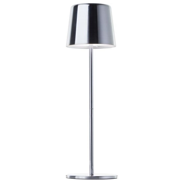 Lampe a poser d'extérieur - BRILLIANT - XAANA - Rechargeable - Chrome - LED - 2W - 160lm - CCT - DIM - USB - IP44 Lampe a poser d'extérieur - BRILLIANT - XAANA - Rechargeable - Chrome - LED - 2W - 160lm - CCT - DIM - USB - IP44