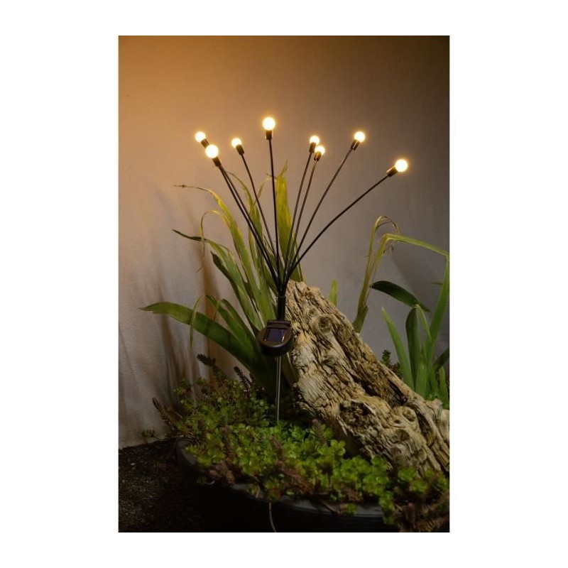 Decoration lumineuse solaire GALIX G4435 - Forme Bouquet - 8 LED - H69 Decoration lumineuse solaire GALIX G4435 - Forme Bouquet - 8 LED - H69