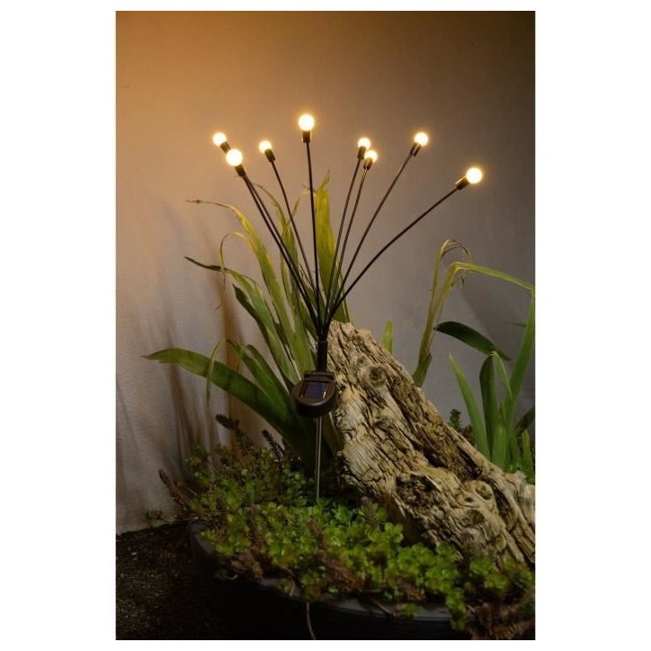 Decoration lumineuse solaire GALIX G4435 - Forme Bouquet - 8 LED - H69cm Decoration lumineuse solaire GALIX G4435 - Forme Bouquet - 8 LED - H69cm