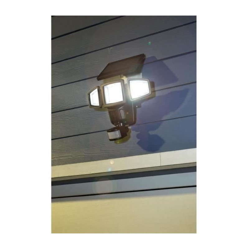Projecteur Solaire 3 Tetes GALIX G4442 - 1500 Lumens - 182 LED SMD - M