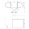 Projecteur Solaire 3 Tetes GALIX G4442 - 1500 Lumens - 182 LED SMD - M