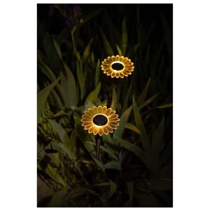 Decoration lumineuse solaire GALIX G4460 - Forme Tournesol - H44cm Decoration lumineuse solaire GALIX G4460 - Forme Tournesol - H44cm