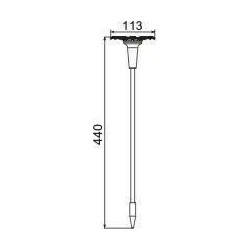 Decoration lumineuse solaire GALIX G4460 - Forme Tournesol - H44cm