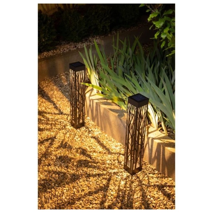 Decoration Balise solaire GALIX G4465 - 20 lumens - A visser ou a planter - H70cm - Blanc Chaud Decoration Balise solaire GALIX G4465 - 20 lumens - A visser ou a planter - H70cm - Blanc Chaud