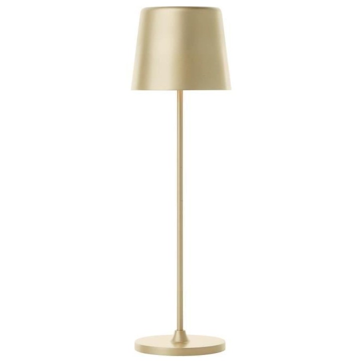 Lampe a poser d'extérieur - BRILLIANT - KAAMI - Rechargeable - Or mat - LED - 2W - 310lm - 3000K - DIM - USB - 3-Step DIM - IP5 Lampe a poser d'extérieur - BRILLIANT - KAAMI - Rechargeable - Or mat - LED - 2W - 310lm - 3000K - DIM - USB - 3-Step DIM - IP5
