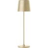 Lampe a poser d'extérieur - BRILLIANT - KAAMI - Rechargeable - Or mat