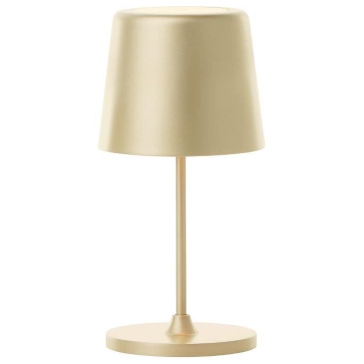 Lampe a poser d'extérieur - BRILLIANT - KAAMI - Rechargeable - Or mat - LED - 2W - 310lm - 3000K - DIM - USB - 3-Step DIM - IP5 Lampe a poser d'extérieur - BRILLIANT - KAAMI - Rechargeable - Or mat - LED - 2W - 310lm - 3000K - DIM - USB - 3-Step DIM - IP5