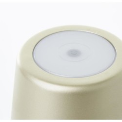 Lampe a poser d'extérieur - BRILLIANT - KAAMI - Rechargeable - Or mat