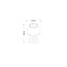 Lampe de table solaire G2 tres éclairante - GALIX - 100 Lumens - Plas