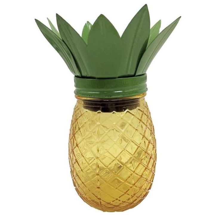 Lampe solaire Ananas - GALIX - Métal/Verre - 5 LED - 8h d'éclairage Lampe solaire Ananas - GALIX - Métal/Verre - 5 LED - 8h d'éclairage
