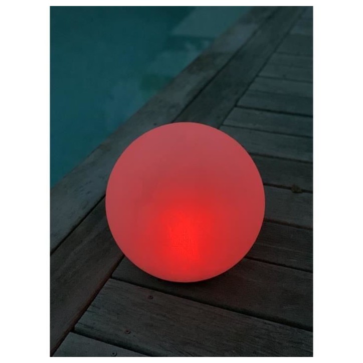 Boule solaire étanche multicolore 30cm avec télécommande - GALIX Boule solaire étanche multicolore 30cm avec télécommande - GALIX