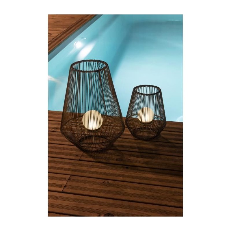 Lanterne solaire décorative boule perlée - GALIX - H30 - 10 Lumens - Lanterne solaire décorative boule perlée - GALIX - H30 - 10 Lumens -