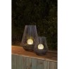 Lanterne solaire décorative boule perlée - GALIX - H30 - 10 Lumens -