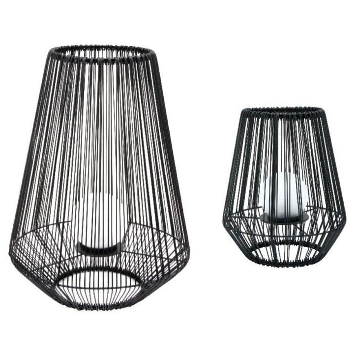 Lanterne solaire décorative boule perlée - GALIX - H30 - 10 Lumens - 8 heures d'éclairage