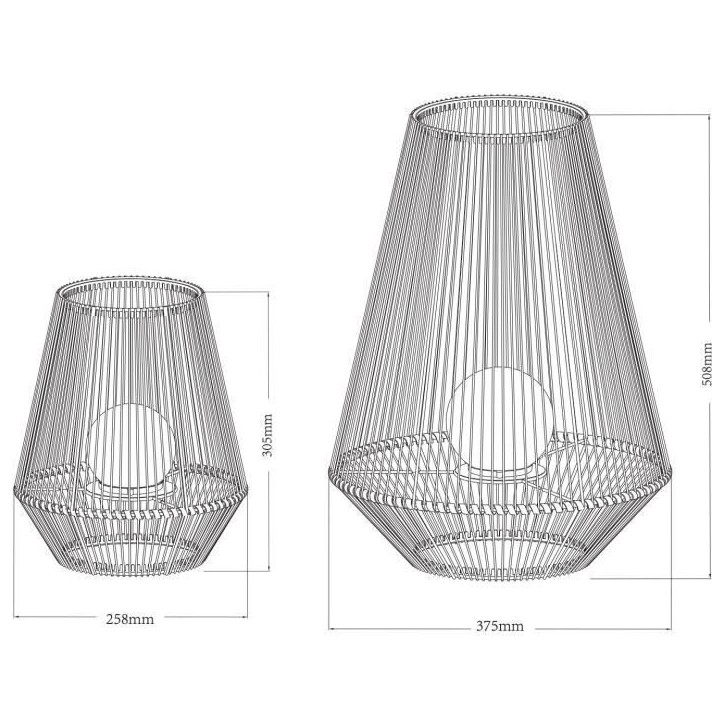 Lanterne solaire décorative boule perlée - GALIX - H30 - 10 Lumens - 8 heures d'éclairage