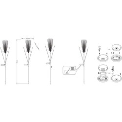 Décoration lumineuse - GALIX - G4515 - Energie solaire : Plumeau