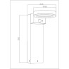 Borne solaire - GALIX - G4590B - Tres éclairante - Inox (option Appli