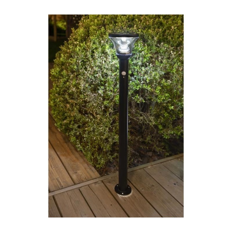 Lampadaire solaire - GALIX - G4595C - Tres éclairant - Inox avec dét Lampadaire solaire - GALIX - G4595C - Tres éclairant - Inox avec dét