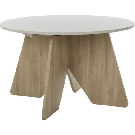 Table a manger - GALEO - Ronde - 4/6 places - 120/160 x 120 x 74 cm -