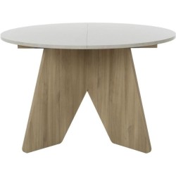Table a manger - GALEO - Ronde - 4/6 places - 120/160 x 120 x 74 cm -