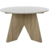 Table a manger - GALEO - Ronde - 4/6 places - 120/160 x 120 x 74 cm -