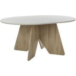 Table a manger - GALEO - Ronde - 4/6 places - 120/160 x 120 x 74 cm -