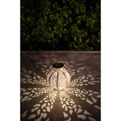 Lanterne métal vintage beige 10 Lumens H17cm - GALIX