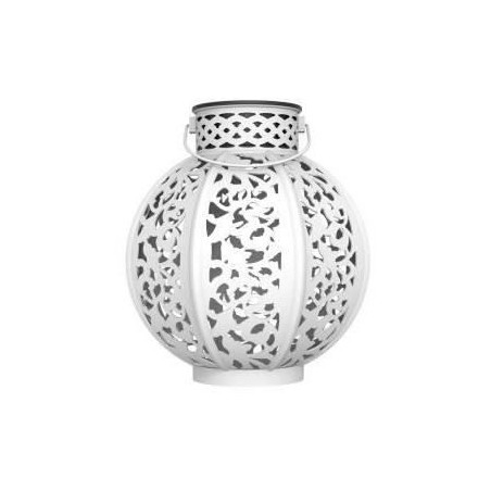 Lanterne métal vintage beige 10 Lumens H17cm - GALIX