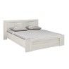 Lit adulte EDEN 160X200 cm - Bois et chene blanchi - 1 tiroir + 6 nich